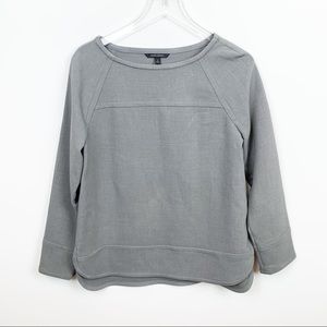 Banana Republic | Gray Structured Boatneck Top